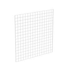 White Metal Grid Wall Panel