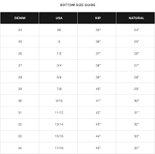 41 Hand Picked Girls Jeans Size Chart Conversion