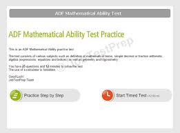 Adf Mathematical Ability Test Practice