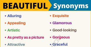 100 synonyms for beautiful with