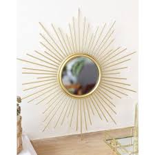 Lisa Angel Gold Sunburst Wall Mirror