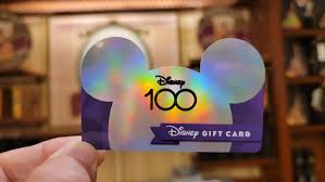 new disney100 gift card shows up at