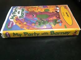 Sing along with barney and his friends! My Party With Barney Rare Oop Custom Vhs Video Kideo Staring Lauren 50 00 Picclick