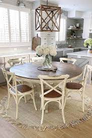 farmhouse round dining table ideas