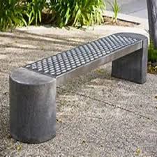 Concrete Bench Without Backrest 3 Seater