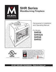 Shr Series Woodburning Fireplace