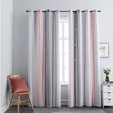 ombre rainbow blackout curtains for