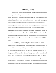 I believe that equal rights should not only be an issue when we refer to our female athletes but for girls and gender inequality in sports is a serious issue so let's take a closer look. Inequality Essay