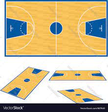 basketball court floor plan royalty