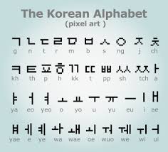 8 bit pixel korean alphabet modern