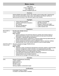 Ideal Resume For Someone Making A Career Change   Business Insider Sample CV