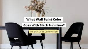 what wall paint color goes with black
