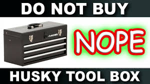 husky 3 drawer portable toolbox with