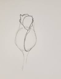 how to draw a rose bud drawing ideas