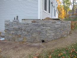 Wall Stone For Customer Back Yard
