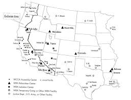And was living withing 100 miles of the pacific coast was told to report to a detention center. Map Of War Relocation Authority Centers For Detained Japanese Download Scientific Diagram