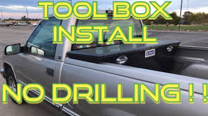 a truck toolbox without drilling