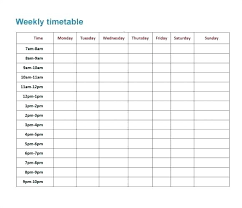 Download College School Schedule Template Timetable Class Reflexapp