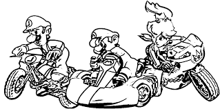 Read more on this here. Mario Kart Coloring Pages Luigi Mario Peach Coloring4free Coloring4free Com