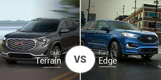 Gmc Terrain Vs Ford Edge Compact Crossover Comparison