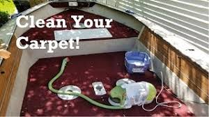 how to clean boat carpet you