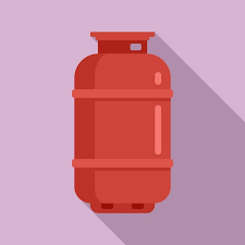 Gas Cylinder House Vector Icon