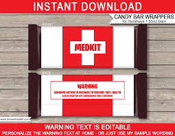 Fortnite Hershey Candy Bar Wrappers Template Medkit
