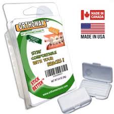 Smoothed onto braces, it sticks to them and creates a buffer between the brackets and the gums. Orthosil Silicone Wax Relief For Orthodontic Braces 8 Boxes 6 Strips Walmart Com Walmart Com