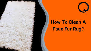 how to clean a faux fur rug solution