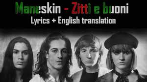 Måneskin zitti e buoni минус. Eurovision 2021 Italy Maneskin Zitti E Buoni Lyrics English Translation Youtube