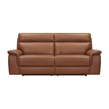 3 Seater Double Power Recliner Leather Sofa