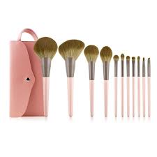 11pcs pink brush set cosmetic brush set