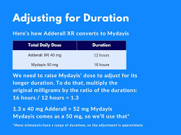 how to switch stimulants a dosing