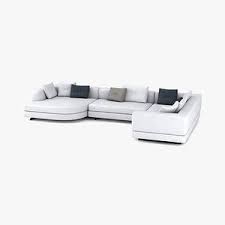 3d model minotti alexander sofa