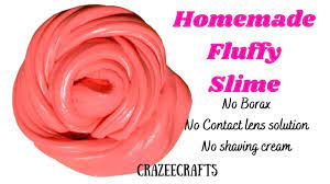 homemade fluffy slime diy without borax