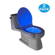 Toilet Night Light 2pack 8 Color Led Motion Activated Toilet Seat Light Fit Any Toilet Bowl Toilet Bowl Light With Two Mode Motion Sensor Led Washroom Night Light I5235 Walmart Com