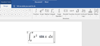 Insert Equations In A Ms Word Doent