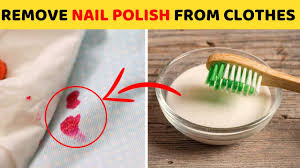 remove nail polish from clothes