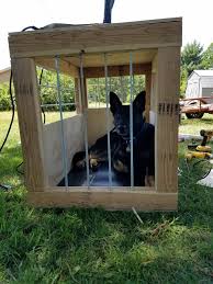 fantastic diy wooden dog kennel plans
