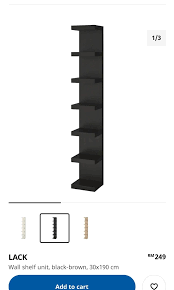 Ikea Lack Shelf 190cm Furniture Home
