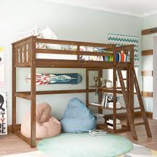 Loft Bed Wooden Bunk Bed Space Saver