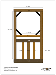 how to build a wood diy screen door