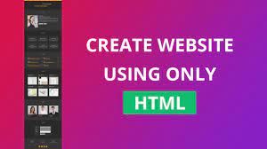 create a using only html you