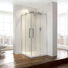 aquaglass 900mm corner entry shower