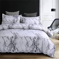 marble duvet cover sets queen grey