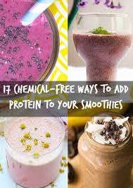 Strawberries, peach, mango juice, banana, mango, apple, pear and 1 more. 17 Ways To Add Protein To Your Smoothies Without Using Chemical Powders