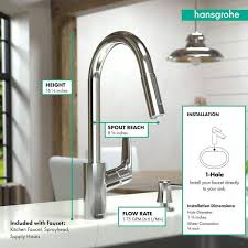 hansgrohe focus single handle pull down