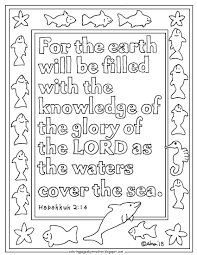Habakkuk, stringed instrument 1, stringed instrument 2, old testament time line (part 2 of 2) Print And Color Page For Habakkuk 2 14 As The Waters Cover The Sea Verse There Ar Bible Coloring Pages Sunday School Coloring Pages Bible Verse Coloring Page