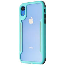 Buy products such as zizo bolt series for iphone xr case military grade drop tested with tempered glass screen protector holster and kickstand white. Verizon Slim Guard Series Case For Apple Iphone Xr Clear Teal Gray