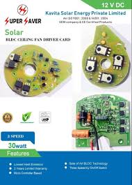 solar bldc ceiling fan control card